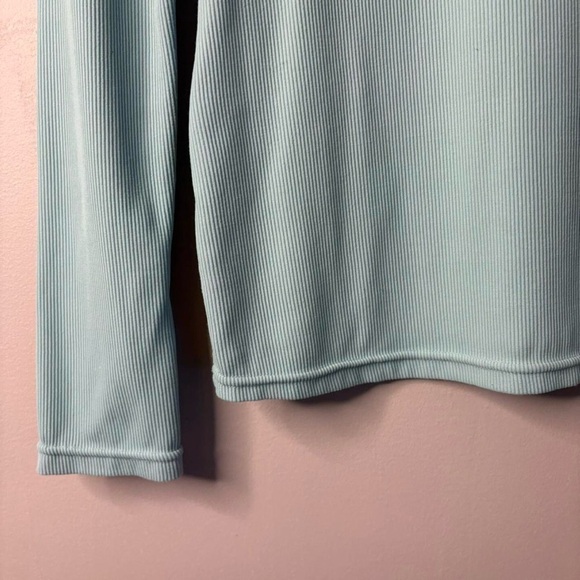 Free People Movement Second Skin ribbed long sleeve turtleneck top mint green M - Picture 4 of 9